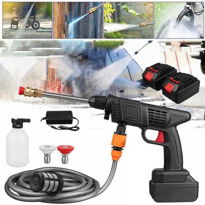 Akumuliatorinis aukšto slėgio plovimo įrenginys Airo su kompresoriumi