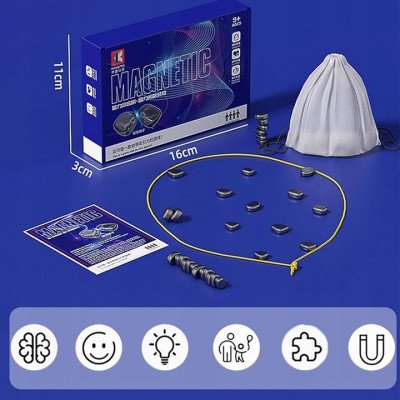 Magnetinis Akmeninių Šachmatų Rinkinys, 30 Magnetų