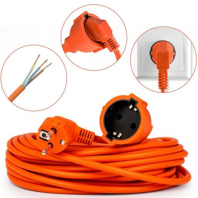 Sodo statybinis prailgintuvas su įžeminimu 30 metrų, storas 3x2,5